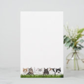 Keukenkatten in dagboeien briefpapier (Staand voorkant)