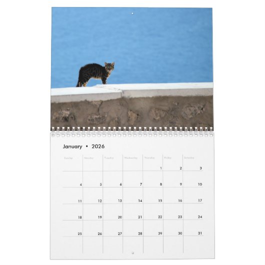 Keukenkatten in Griekenland Kalender (Jan 2026)