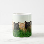 Keukenkatten in het gras koffiemok (Center)