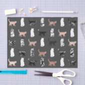 Keukenkatten in Roos Gold en zwarte en witte marme Tissuepapier (Craft)