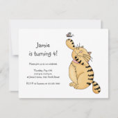 Keukenkatten ・ Kat en vlinder Kaart (Voorkant)