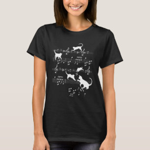 Keukenkatten met Muzieknoten voor vellen T-shirt
