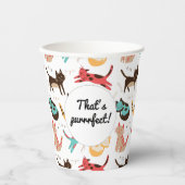 Keukenkatten over de hele wereld papieren bekers (Voorkant)