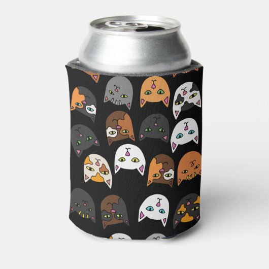 Keukenkatten overal patroon blikjeskoeler (Blikje Achterkant)