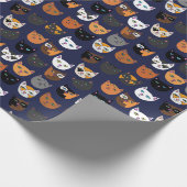 Keukenkatten overal patroon cadeaupapier (Hoek)