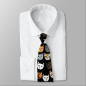 Keukenkatten overal patroon stropdas (Gebonden)