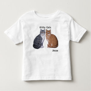 Keukenkatten T shirt Kinder JOUW NAAM Kitten