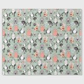 Keukenkattenkattendeksels omslagpapier cadeaupapier (Vlak)