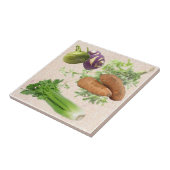 Keukenkeramische tegels tegeltje (Zijkant)