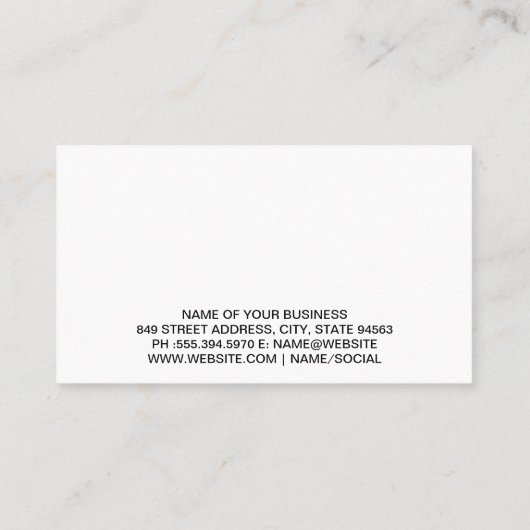 Keukenkeuken | Achtergrond Visitekaartje (Achterkant)