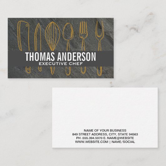 Keukenkeuken | Achtergrond Visitekaartje (Voorkant / Achterkant)