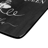 Keukenkeuken koningin zwart wit snijplank (Hoek)
