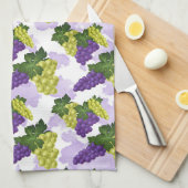 Keukenkeuken met een betegeld fruitpatroon voor dr theedoek (Quarter Fold)