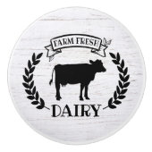 Keukenkeuken met een schattige koe boerderij keramische knop (Voorkant)