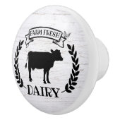 Keukenkeuken met een schattige koe boerderij keramische knop (Rechts)