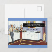 Keukenkeuken met kinderbescherming - kinderlokker briefkaart (Voorkant / Achterkant)