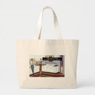 Keukenkeuken met kinderbescherming - kinderlokker grote tote bag