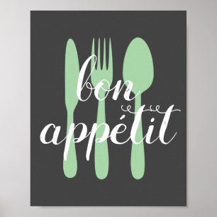 Keukenkeuken met lint citaat woord moderne stijl poster