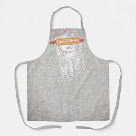 Keukenkeuken met rolspellen schort (Voorkant)