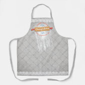 Keukenkeuken met rolspellen voor bloemen schort (Voorkant)