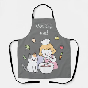 Keukenkeuken van Anime Apron voor vrouwen Schort