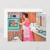Keukenkeuken voor baders feestdagenkaart (Voorkant / Achterkant)