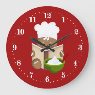 Keukenkeuken voor kerstbakkerij grote klok