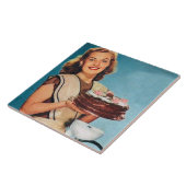 Keukenkeuken voor koeken tegeltje (Zijkant)