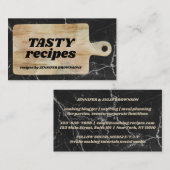 Keukenkeuken voor roken visitekaartje (Voorkant / Achterkant)