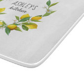 Keukenkeuken waterverf citroen op maat snijplank (Hoek)