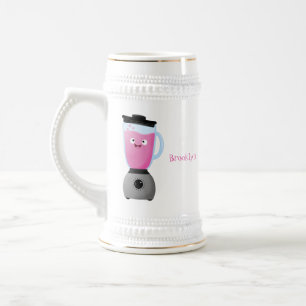 Keukenkeukenapparaat cartoon voor fijne voedselble bierpul