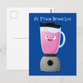 Keukenkeukenapparaat cartoon voor fijne voedselble briefkaart (Voorkant / Achterkant)