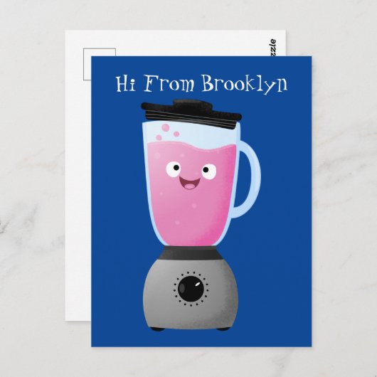 Keukenkeukenapparaat cartoon voor fijne voedselble briefkaart (Voorkant / Achterkant)