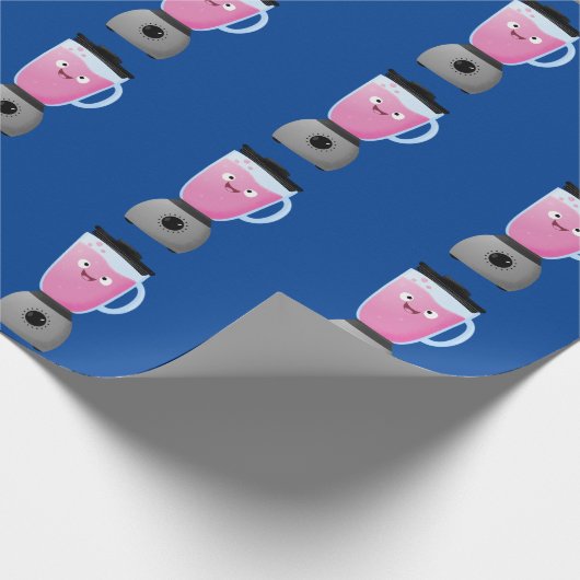 Keukenkeukenapparaat cartoon voor fijne voedselble cadeaupapier (Hoek)