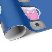 Keukenkeukenapparaat cartoon voor fijne voedselble cadeaupapier (Rol Hoek)