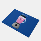 Keukenkeukenapparaat cartoon voor fijne voedselble deurmat (Schuin)