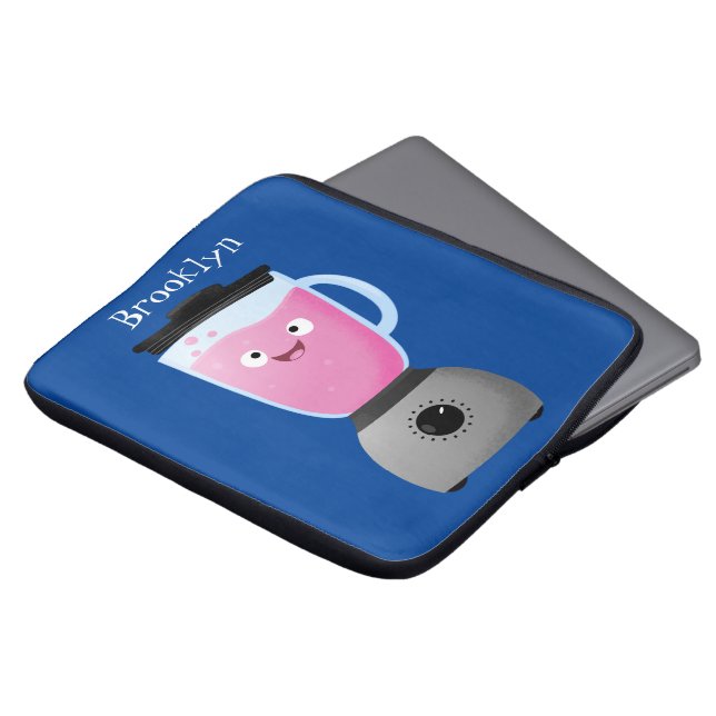 Keukenkeukenapparaat cartoon voor fijne voedselble laptop sleeve (Voorkant top)