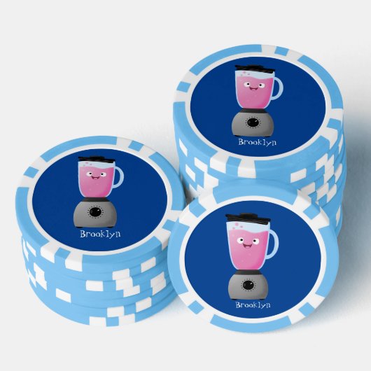 Keukenkeukenapparaat cartoon voor fijne voedselble poker chips (Opstapeling)
