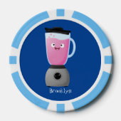 Keukenkeukenapparaat cartoon voor fijne voedselble poker chips (Voorkant)