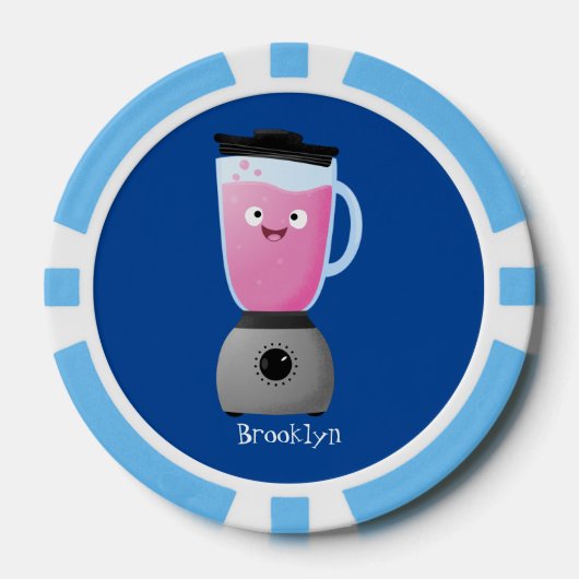 Keukenkeukenapparaat cartoon voor fijne voedselble poker chips (Voorkant)