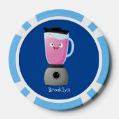 Keukenkeukenapparaat cartoon voor fijne voedselble poker chips (Achterkant)