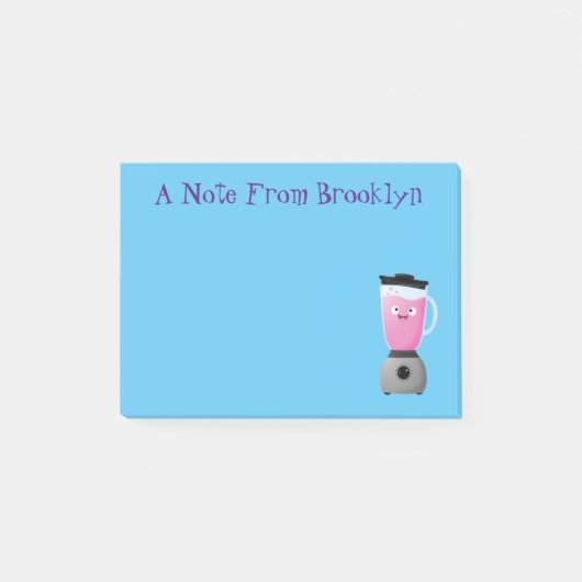 Keukenkeukenapparaat cartoon voor fijne voedselble post-it® notes (Voorkant)