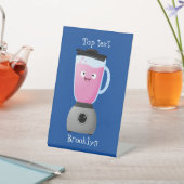 Keukenkeukenapparaat cartoon voor fijne voedselble reclamebord met voetstuk (Insitu)