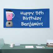 Keukenkeukenapparaat cartoon voor fijne voedselble spandoek (Beurs)