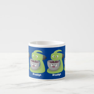 Keukenkeukenapparaat voor cute-taart cartoon espresso kop