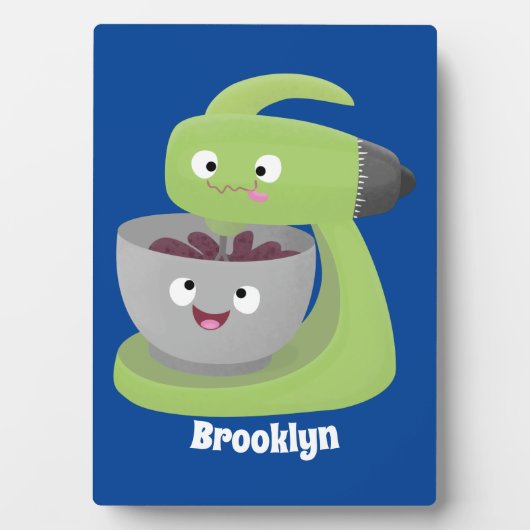 Keukenkeukenapparaat voor cute-taart cartoon fotoplaat (voorkant)