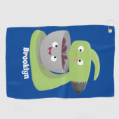 Keukenkeukenapparaat voor cute-taart cartoon golfhanddoek (Horizontaal)