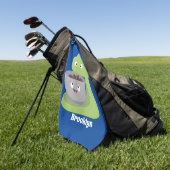 Keukenkeukenapparaat voor cute-taart cartoon golfhanddoek (Groen)