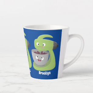 Keukenkeukenapparaat voor cute-taart cartoon latte mok