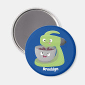 Keukenkeukenapparaat voor cute-taart cartoon magneet (Voorkant / Achterkant)